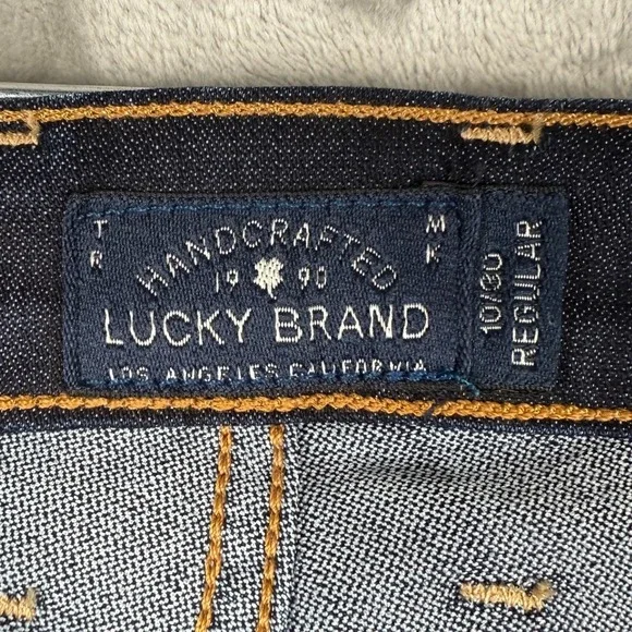 Lucky Brand Jeans Womens 10./30 Regular Dark Wash Straight Leg Denim Pants - Picture 3 of 8